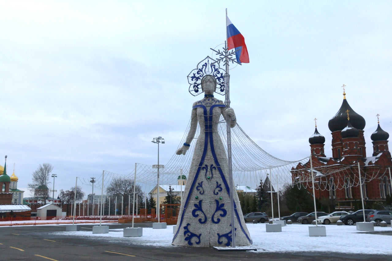 Центр Тулы украшают к Новому году-2023 Центр Тулы украшают к Новому году-2023