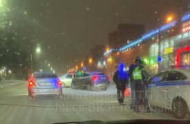 На улице Металлургов в Туле столкнулось два автомобиля