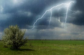 Метеопредупреждение: в Тульской области ожидается гроза и сильный ветер