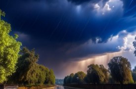 В Тульской области ожидается ожидается гроза и сильный ветер: метеопредупреждение