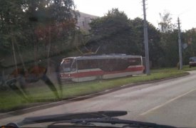 В Туле на Щегловской засеке трамвай сошел с рельсов
