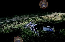 В Плавском районе Тукльской области мотоциклист получил травмы, не рассчитав маневр