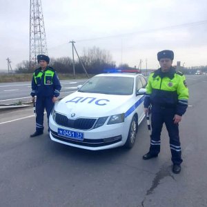 Тульские госавтоинспекторы помогли с ремонтом на дороге водителю большегруза из Курска