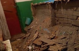 В Тульской области в Плавском районе рухнула стена жилого дома