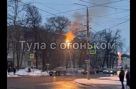 В центре Тулы на перекрестке вспыхнул светофор