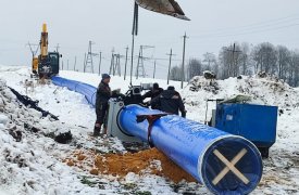 В тульском Заречье меняют делезобетонный магистральный водовод на пластиковый