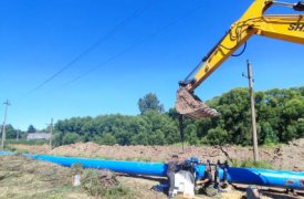 В тульском Заречье  строительство магистрального водовода завершится в декабре 2024 года