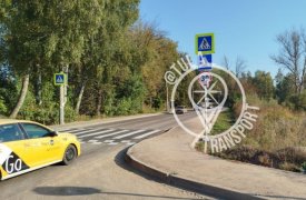 В микрорайоне «Наши Баташи» в Туле появился новый пешеходный переход 