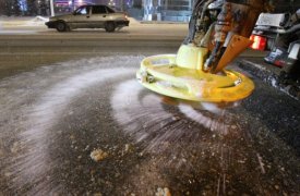 53 тонны соли израсходовали за ночь на обработку дорог Тулы