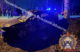 Водитель Hyundai погиб в аварии после въезда в дерево в Узловском районе Тульской области