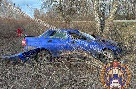ДТП с пострадавшими: LADA улетела в кювет в Ефремовском районе Тульской области