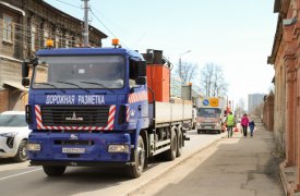 В Туле начали обновлять дорожную разметку