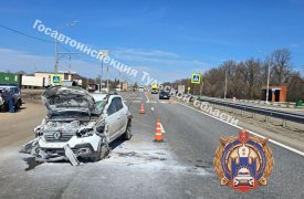 Женщина пострадала в тройном ДТП под Ефремовом