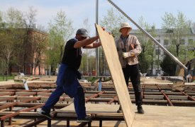 В Туле начали подготавливать к запуску фонтаны
