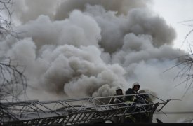 Клубы черного дыма напугали жителей тульских Горелок