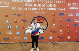 Тульский метатель ножей показал класс на двух престижных турнирах