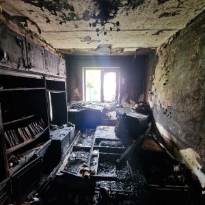 Ефремовские огнеборцы спасли жильцов горящей квартиры