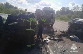 Два пожара и три ДТП ликвидировали за сутки в Тульской области