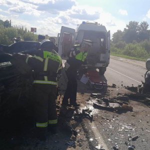 Два пожара и три ДТП ликвидировали за сутки в Тульской области