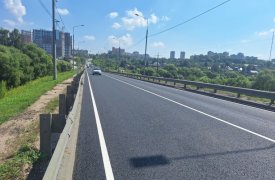На Калужском шоссе в Туле досрочно завершили ремонт путепровода