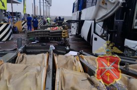 Названа вероятная причина жесткого ДТП с автобусом Луганск-Москва в Киреевском районе Тульской области
