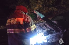 Одно возгорание и три ДТП ликвидировали в Тульской области за сутки