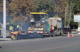 В Туле продолжается дорожный ремонт проспекта Ленина