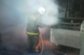 В горящем на трассе в Тульской области грузовике пострадал водитель