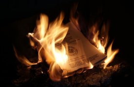 Житель Тульской области сжег чужой паспорт