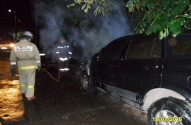 За одну ночь в Туле сгорели две «легковушки»