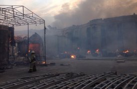 Пожар на типографии "Шар" под Тулой тушили 46 человек