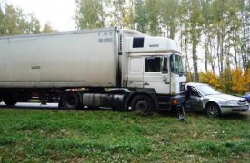 Под Тулой, при столкновении фуры и 