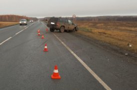 На трассе в Тульской области столкнулись «Jeep» и «Kia Rio»