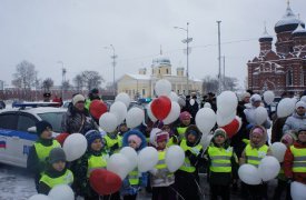 В Туле почтили память жертв ДТП автомобильным флешмобом