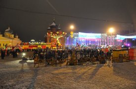 В новогодние праздники на площади Ленина будет работать зимний кинотеатр
