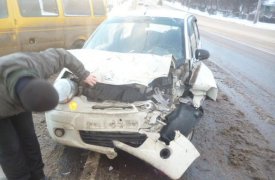 В Туле в дтп прострадали женщина и трехлетний ребенок