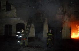 В Туле на ул. Металлистов сгорело историческое здание XIX века