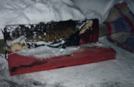 В Плавске сгорел диван
