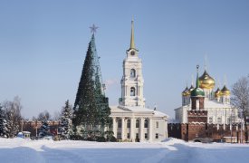 Главная ёлка города прощается с туляками до следующего года