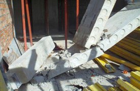 В Туле бетонные плиты насмерть раздавили строителя