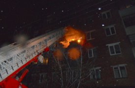 В результате пожара в Туле полностью выгорела квартира