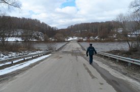 Транспортное сообщение на подтопленных мостах в Белевском и Суворовском районах восстановлено