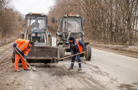 В Туле залатали ямы на ул. Новотульской и ул. Пржевальского