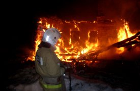 В Ясногорском районе сгорел дотла жилой дом