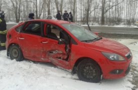 В Кимовске две пенсионерки на «Форде» пострадали в ДТП