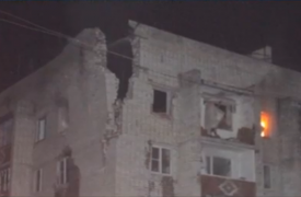 Взрыв газа в Ясногорске (видео)