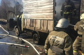 В Туле на Рязанке загорелась «Газель»