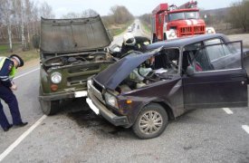 В Чернском районе УАЗ смял «семерку»: пострадал годовалый ребенок