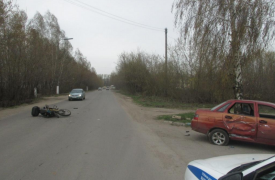 В Донском водитель «ВАЗа» сбил мотоциклиста