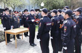 Молодые тульские полицейские приняли Присягу перед лицом ветеранов ВОВ